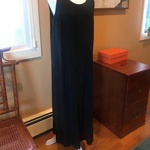 Eileen Fisher black silk Medium dress
